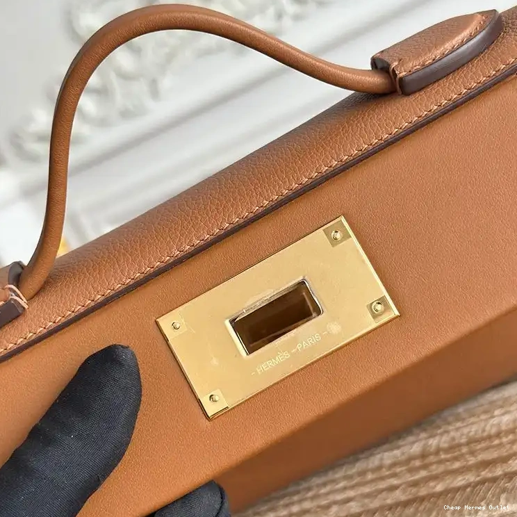 Cheap Swift Bag Brown Gold Hermes Hardware Leather Mini 24 24 In Evercolor 0507